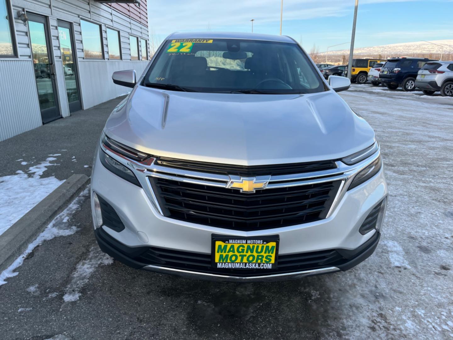 2022 Silver /charcoal cloth Chevrolet Equinox LT AWD (3GNAXUEV4NL) with an 1.5L L4 DOHC 16V TURBO engine, 6A transmission, located at 1960 Industrial Drive, Wasilla, 99654, (907) 274-2277, 61.573475, -149.400146 - Photo#7